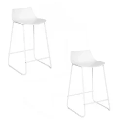 Lot de 2 tabourets pour ilots - Blanc