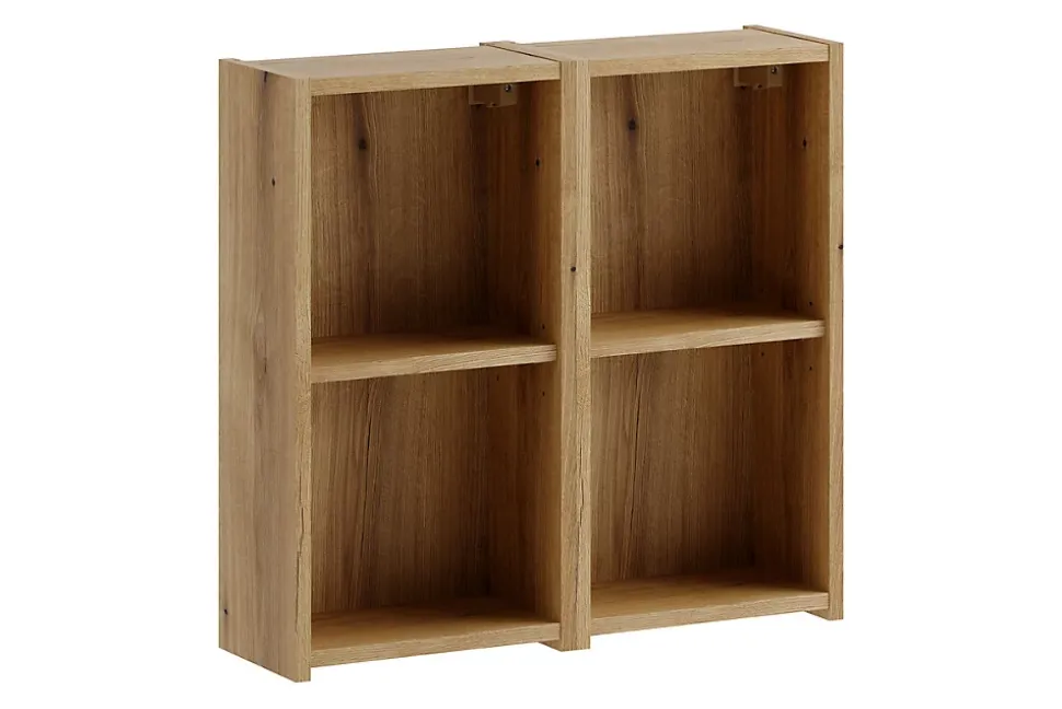 Lot de 2 étagères cube suspendues 60 x 57 cm NOVA chêne Coast Evoke