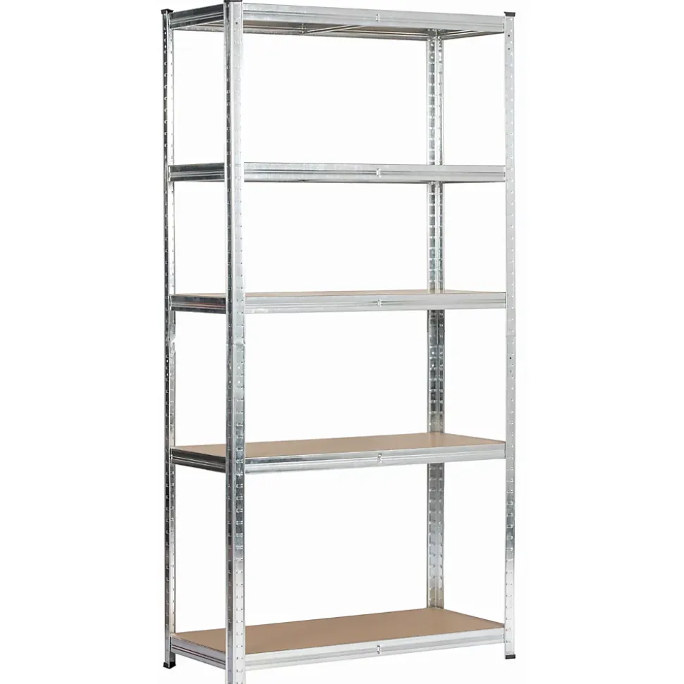 Lot de 2 étagères modulables 90 cm acier galvanisé charge maximale 875kg - L90xP40xH180 cm