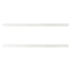 Lot de 2 étagères murales Stranda 100 x 20 x 4 cm blanc en.casa