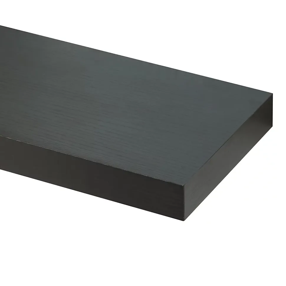 Lot de 3 étagères murales Stranda 38 x 17 x 4 cm noir en.casa