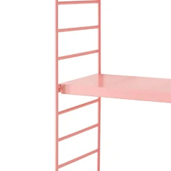 Lot de 2 étagères murales Strängnäs acier 50 x 60 x 15 cm rose en.casa