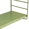 Lot de 2 étagères murales Strängnäs acier 50 x 60 x 15 cm olive en.casa