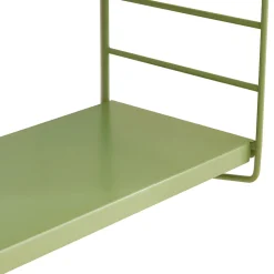 Lot de 2 étagères murales Strängnäs acier 50 x 60 x 15 cm olive en.casa