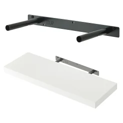 Lot de 3 étagères murales Stranda 60 x 20 x 4 cm blanc en.casa