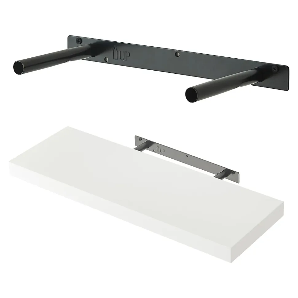 Lot de 3 étagères murales Stranda 60 x 20 x 4 cm blanc en.casa