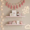 Lot de 2 étagères murales Vestnes 80 x 17 x 4 cm rose en.casa