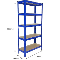 Lot de 5 T-Rax 75 cm & Etabli de Travail Q-Rax Bleus