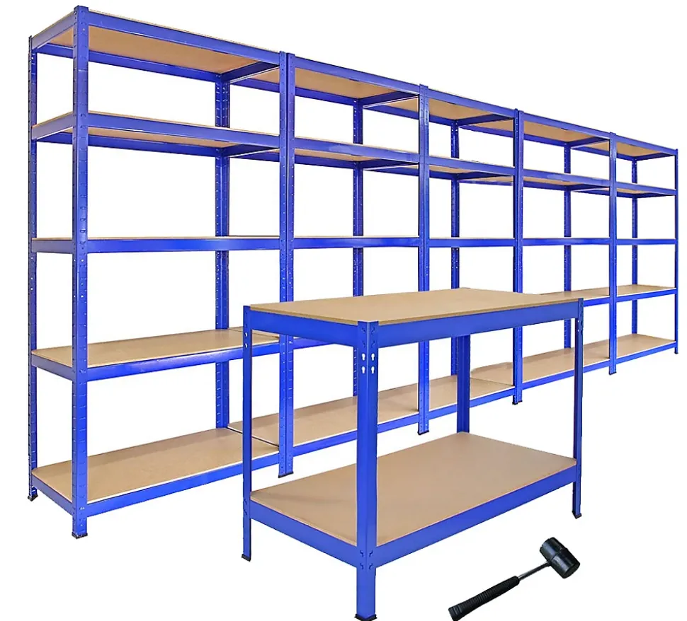 Lot de 5 T-Rax 75 cm & Etabli de Travail Q-Rax Bleus
