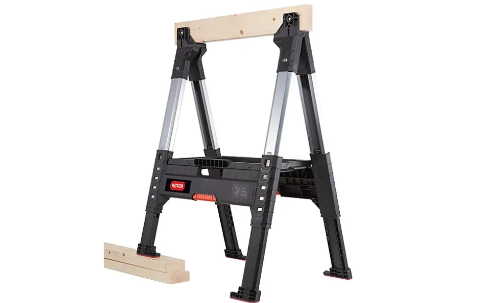 Lot de 2 tréteaux ajustables Lumberjack pour bricolage - KETER