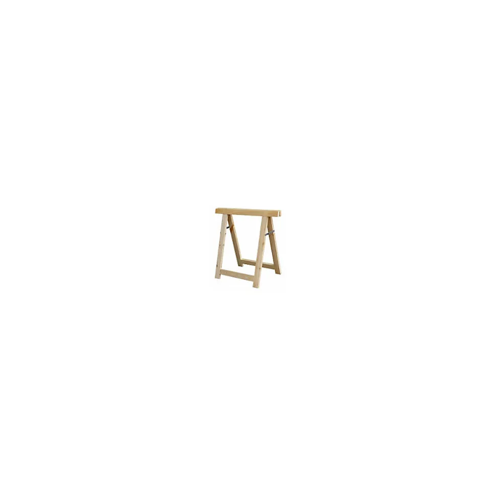 Lot de 2 Tréteaux bois industriel 800x800 - Outifrance