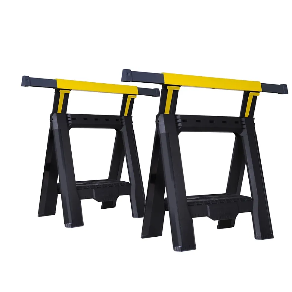 Lot de 2 tréteaux pliables télescopiques charge max. 450 kg STANLEY