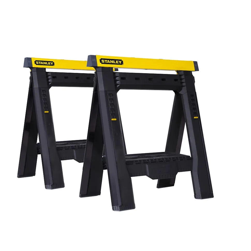 Lot de 2 tréteaux pliables télescopiques charge max. 450 kg STANLEY