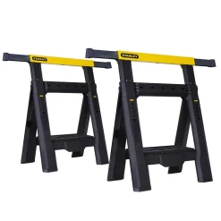 Lot de 2 tréteaux pliables télescopiques charge max. 450 kg STANLEY