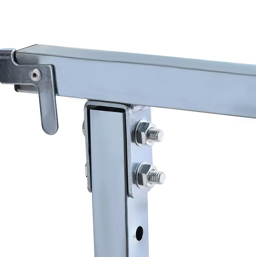 Lot de 2 tréteaux pliables télescopiques hauteur réglable 80-130 cm bleu
