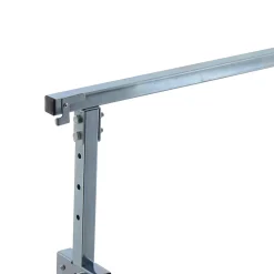 Lot de 2 tréteaux pliables télescopiques hauteur réglable 80-130 cm noir