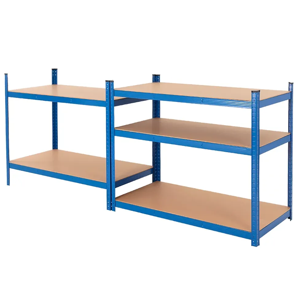 Lot 2x Etagere de Rangement 200x100x60 cm, Capacite max. 875 kg, 5 Plateaux MDF