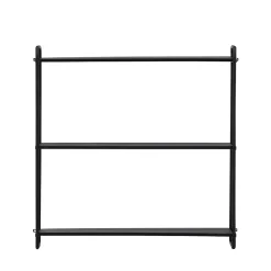 Lyon - Étagère murale en métal L62cm - Noir