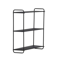Lyon - Étagère murale en métal L62cm - Noir