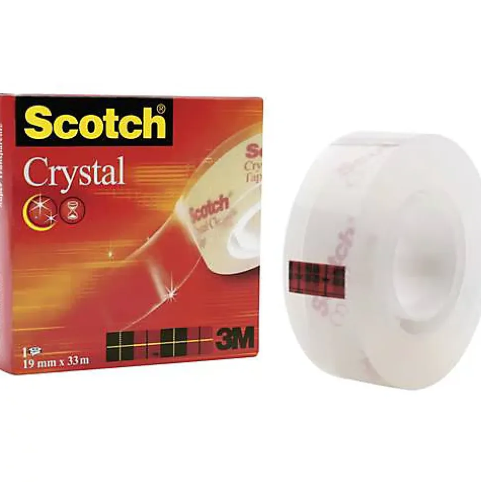 3M Scotch Crystal Clear 600 FT-5100-3060-2 ruban adhésif transparent 33 m x 19 mm