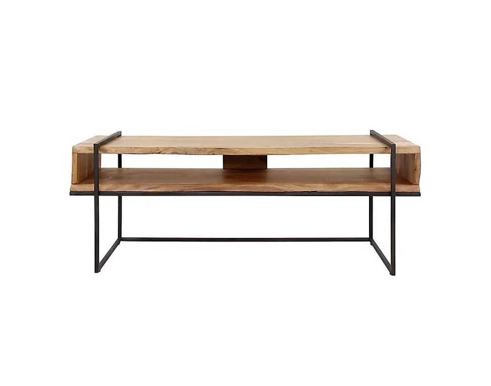 Madura - meuble tv - en bois massif d'acacia - 110 cm - Lisa Design