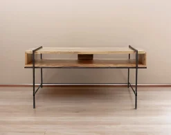 Madura - meuble tv - en bois massif d'acacia - 110 cm - Lisa Design