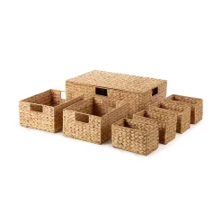 Malle de rangement en jacinthe d'eau Compactor