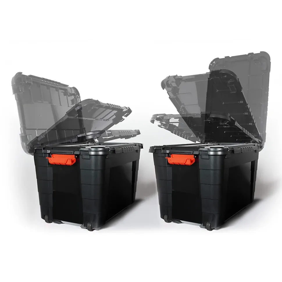 Malle de rangement 80L Tontarelli avec couvercle vendue par 3 pièces