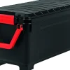 Malle de Rangement plastiques résistante 170L, A l'unité, Noir, SIA-1000, Iris Ohyama