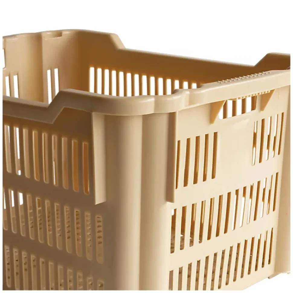 Manne à viennoiseries empilable et emboîtable 610 x 500 x 360 mm - 75 L - beige