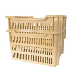 Manne à viennoiseries empilable et emboîtable 610 x 500 x 360 mm - 75 L - beige