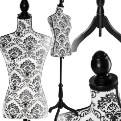Mannequin de couture Torse Femme Réglable en hauteur 133 - 168 cm