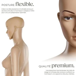 Mannequin de vitrine en Plastique Démontable