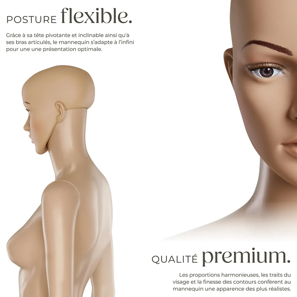 Mannequin de vitrine en Plastique Démontable