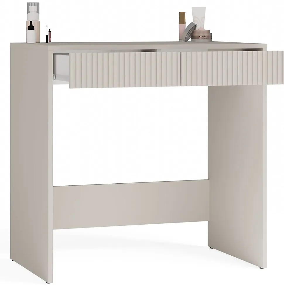 MARINA 2S - Bureau avec 2 tiroirs - Beige Cachemire