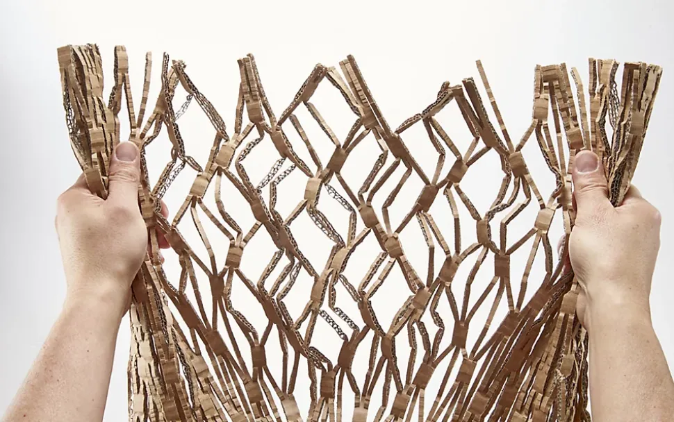 Matelas tressé en carton nid d'abeilles Mottez