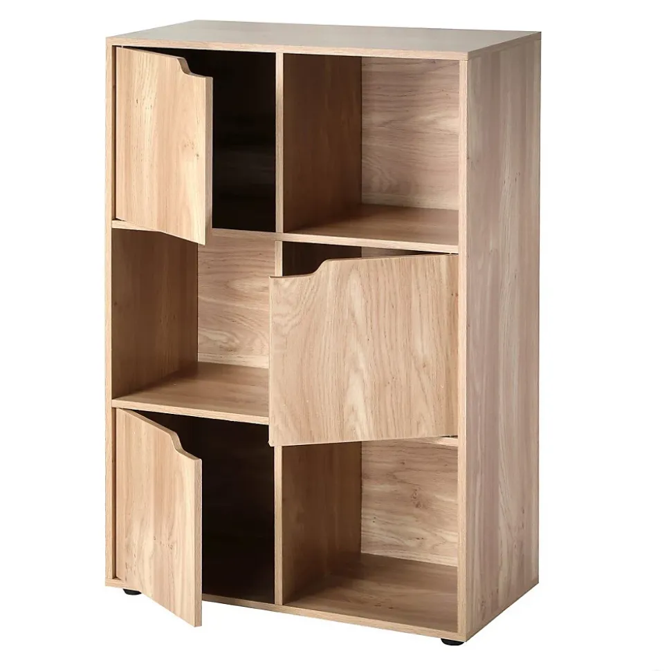 Meuble à 6 cases avec trois portes - Modu