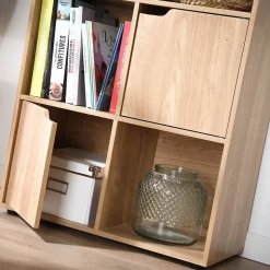 Meuble à 6 cases avec trois portes - Modu