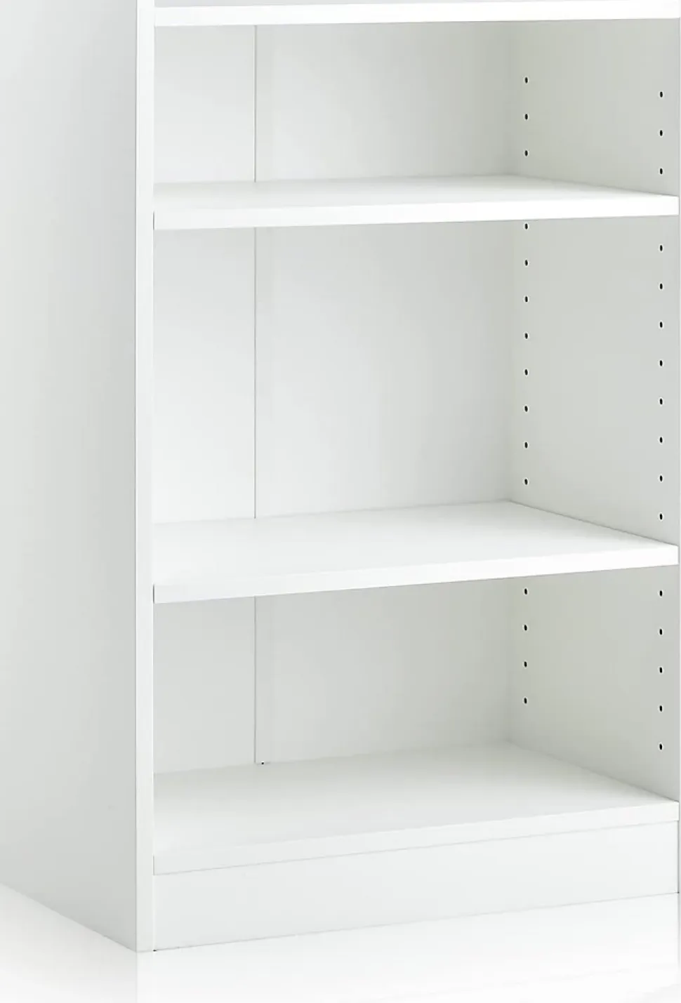 Meuble à Casier à 3 Niveaux-Bibliothèque avec 2 Étagères Réglables-Dispositif Anti-Basculement Inclus-50x30x75 CM Blanc