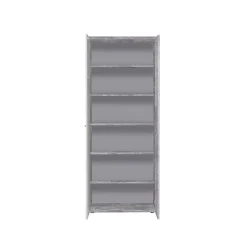 Meuble à chaussure 2 portes décor béton et blanc - CLASS