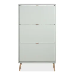 Meuble à chaussures 3 abattants et 2 compartiments par abattant L70cm - VIGO