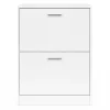 Meuble à chaussures 12 paires KLARK 2 portes blanc