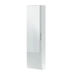 Meuble à chaussures 1 porte avec miroir - H180 cm