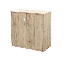 Meuble à chaussures 3 étagères avec 2 portes 60x30xH60 cm, coloris chene sonoma Collection SONORIA