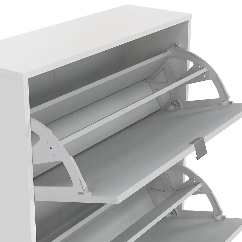 Meuble à chaussures Aepytus, Meuble à chaussures, Armoire d'entrée polyvalente, Rangement pour chaussures, 70x24 h162 cm, Blanc