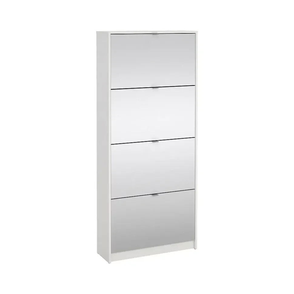 Meuble à chaussures Aepytus, Meuble à chaussures, Armoire d'entrée polyvalente, Rangement pour chaussures, 70x24 h162 cm, Blanc