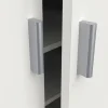 Meuble à chaussures Alcudia, Etagere à chaussures peu encombrante, Armoire polyvalente avec 5 Etageres, 55x36h108 cm, Blanc