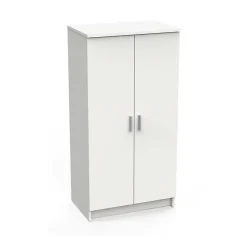 Meuble à chaussures Alcudia, Etagere à chaussures peu encombrante, Armoire polyvalente avec 5 Etageres, 55x36h108 cm, Blanc