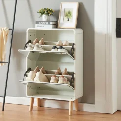 Meuble à chaussures Aure 96 x 63 x 24 cm blanc en.casa