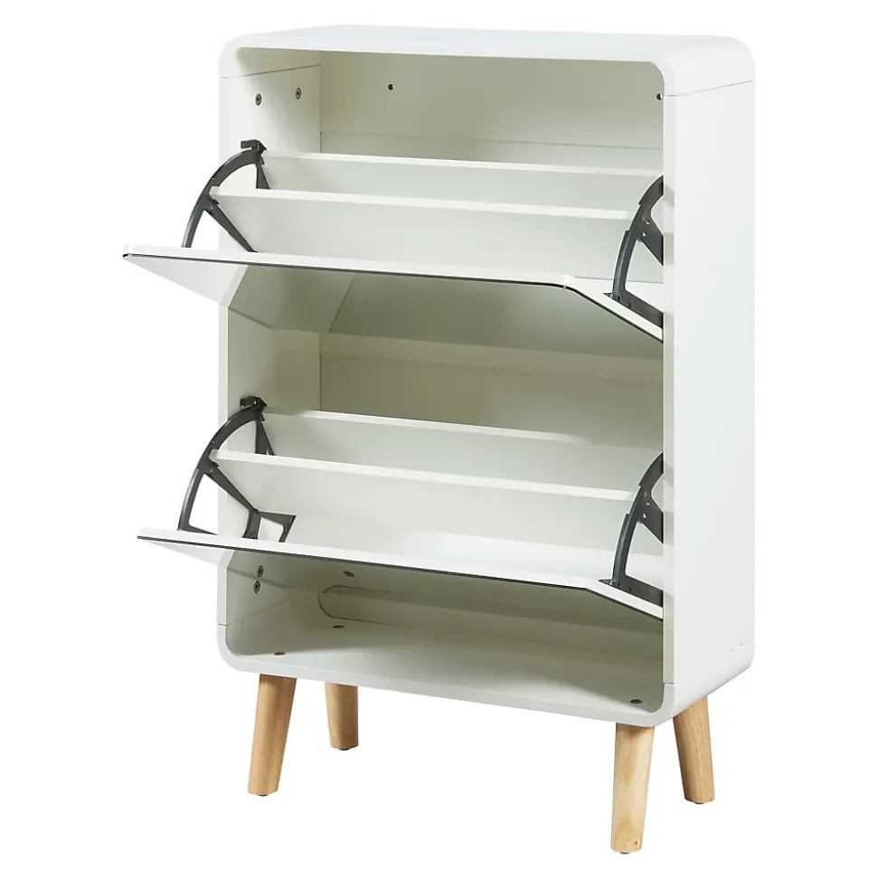 Meuble à chaussures Aure 96 x 63 x 24 cm blanc en.casa